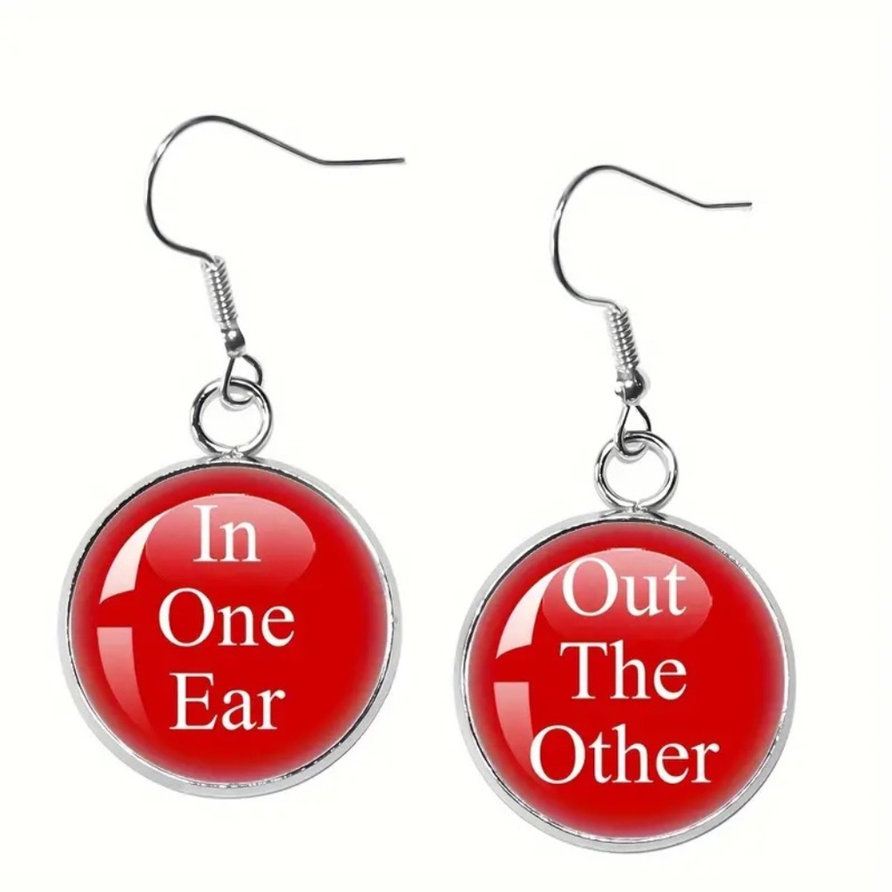Red earrings